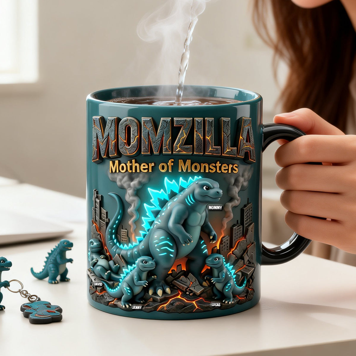 Giant Creature Mom Magic Mug - Personalized Gifts For Mothers 04natn110426-Homacus