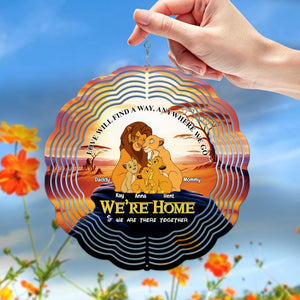 Personalized Gifts For Family 3D Wind Spinner We're Home 01XQLU181224HG-Homacus