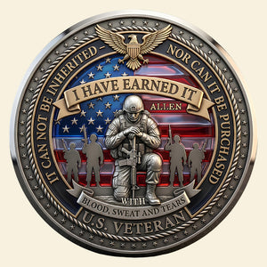 The Sacrifice Of Veterans Printed Metal Coin - Personalized Gifts For Veterans 02padt270226-Homacus