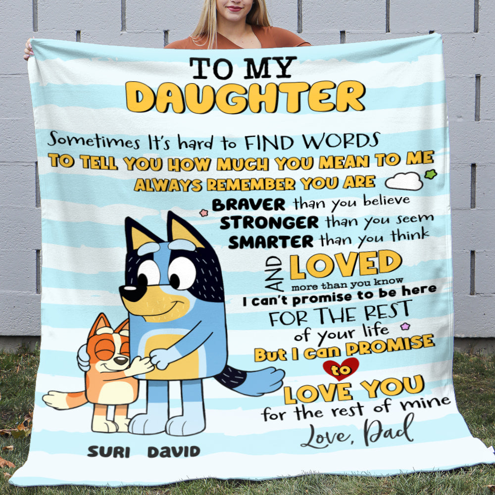 Personalized Gifts For Daughter Blanket To My Daughter 04NAHN160622-Homacus