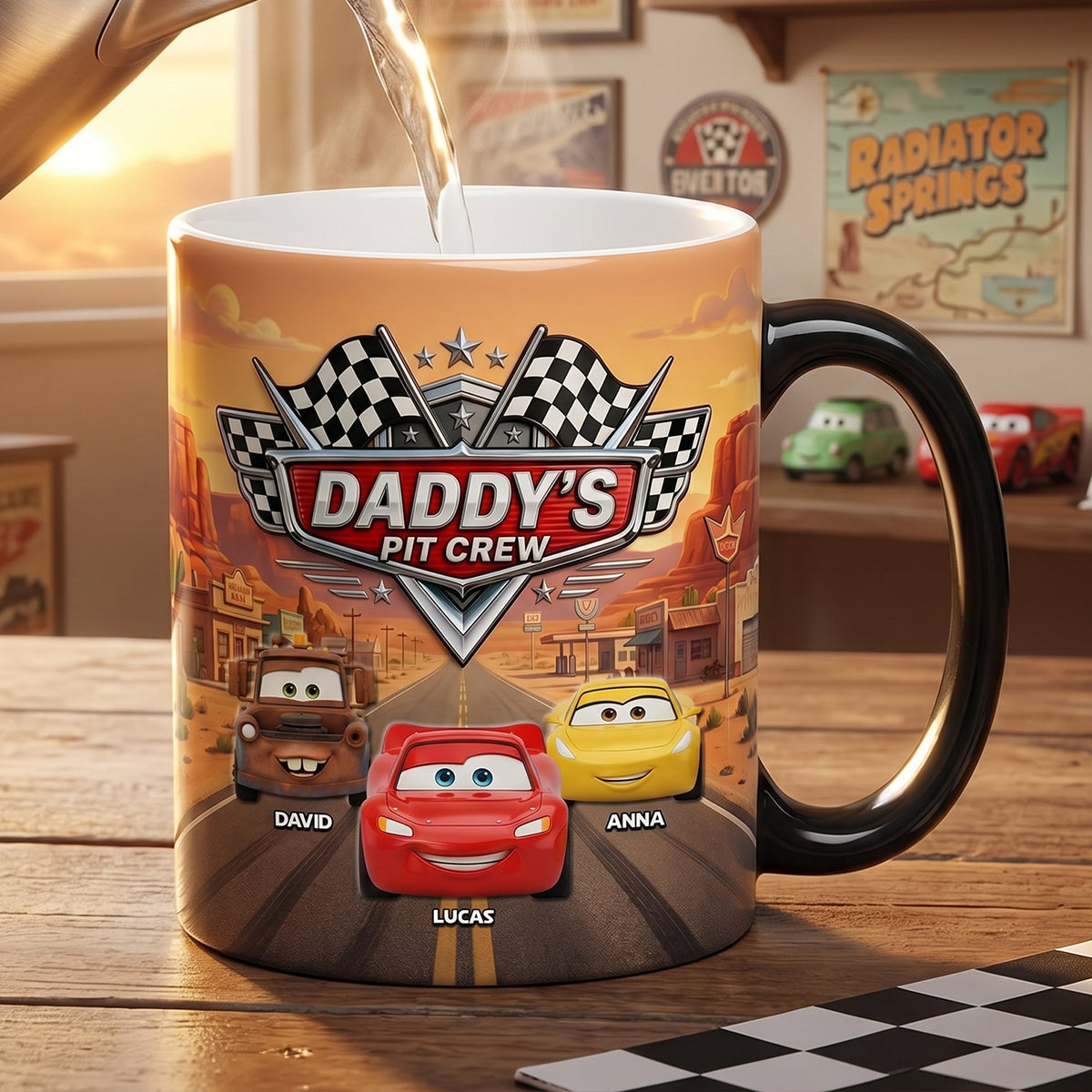 Daddy's Crew Magic Ceramic Coffee Mug - Personalized Gifts For Dad 04natn070526-Homacus
