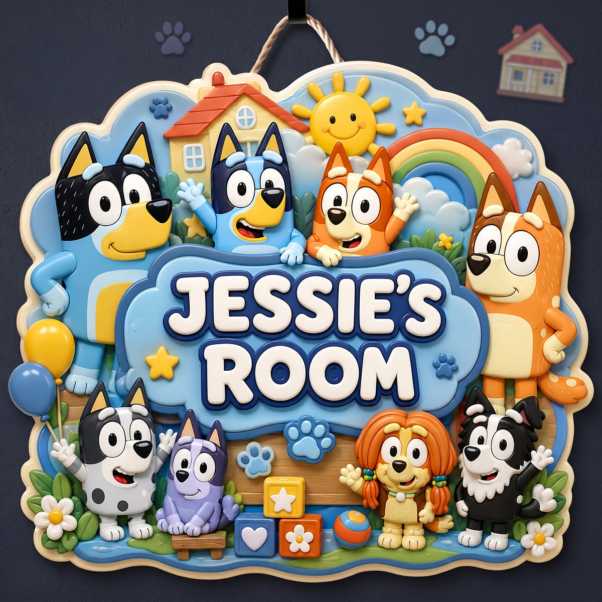 Cartoon Puppy Kids Acrylic Sign - Personalized Gifts 03NADT080726-Homacus