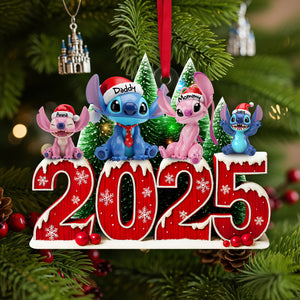 Adorable Alien Family Ornament - Personalized Christmas Gifts For Family 01OHLU040925-Homacus