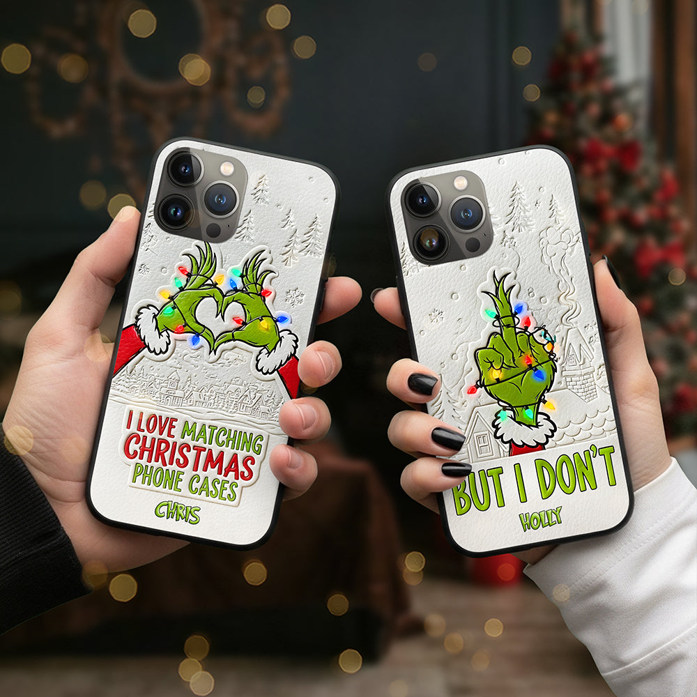 Funny Green Couple Phone Case - Personalized Gifts For Couple 02tgta140825-Homacus