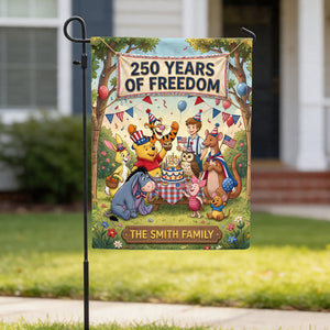 Family Of Freedom Garden Flag - Personalized 250th Aniverssary Gifts For Family 04TYTN120626