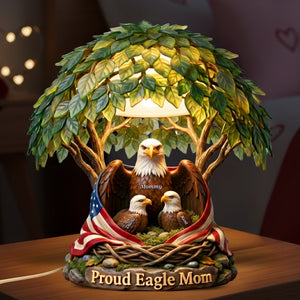 American Proud Mom Acrylic Light Box - Personalized Gifts For Mother's Day 04naqn160426-Homacus