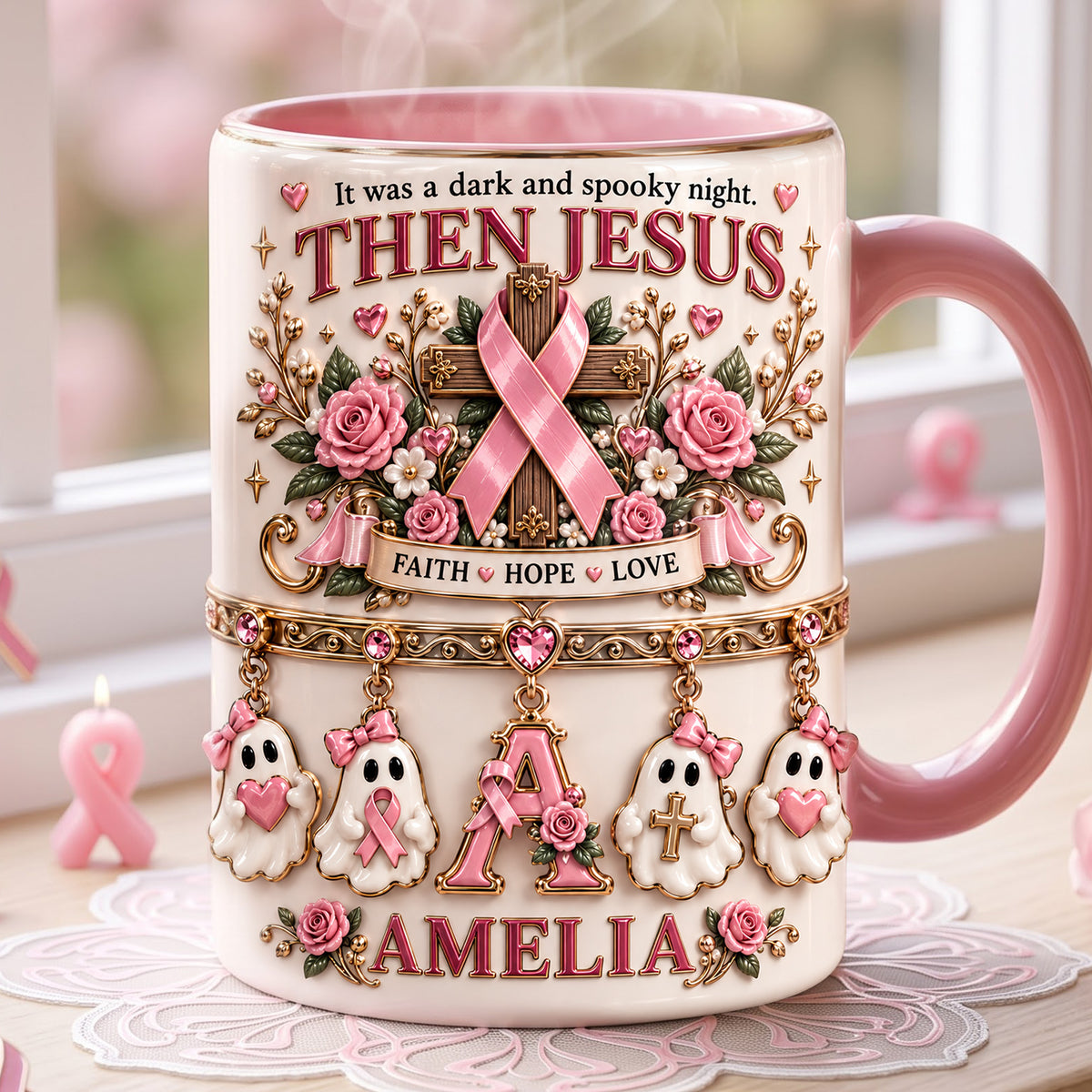 Faith Hope Love Coffee Mug - Personalized Gifts 02pata240926