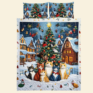 Personalized Gifts For Cat Lovers Quilt Bed Set 03acqn051124 Christmas Gift-Homacus