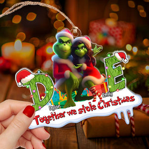 Personalized Gifts For Couples, Custom Letters Christmas Ornament 03OHLU171024-Homacus