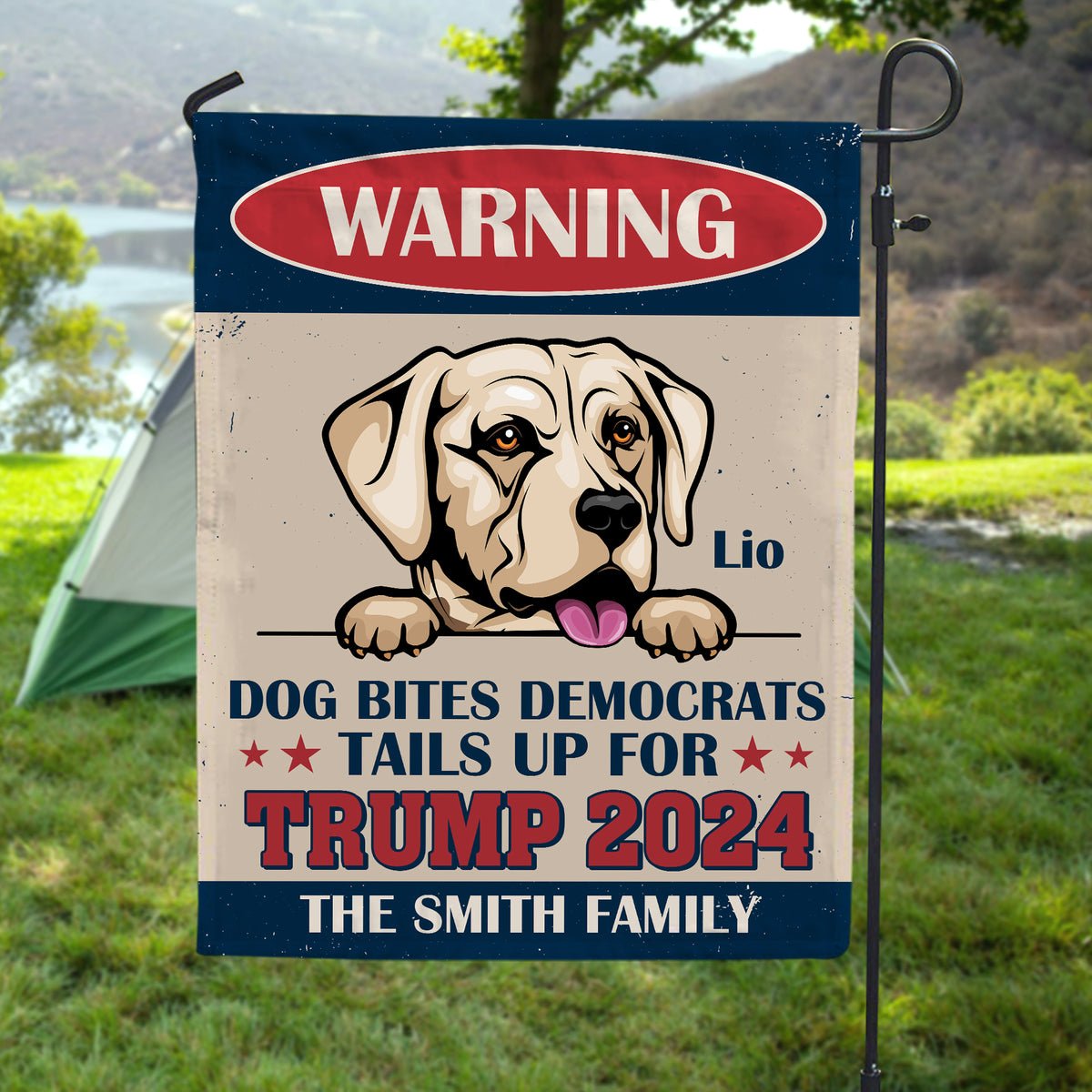 Personalized Gifts For Dog Lovers Garden Flag 02NATN050724-Homacus