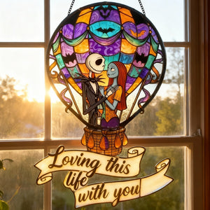 Gothic Couple Suncatcher Ornament - Personalized Gifts For Couple 02totn090126-Homacus