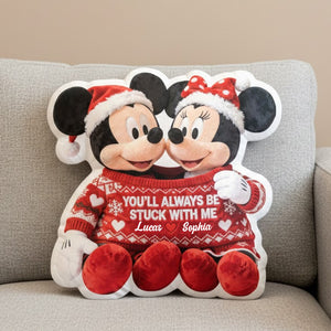 Couple In Cute Sweater Pillow, Personalized Gifts For Couple 03qhtn121125-Homacus