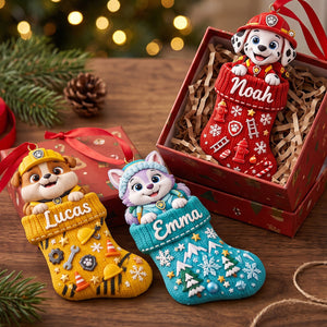 Rescue Pups Christmas Stocking Ornament - Personalized Gifts For Kids 06TTTN201026-Homacus