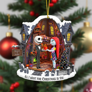 Spooky Couple Christmas Ornament - Personalized Gifts For Couple 02pgqn120925-Homacus