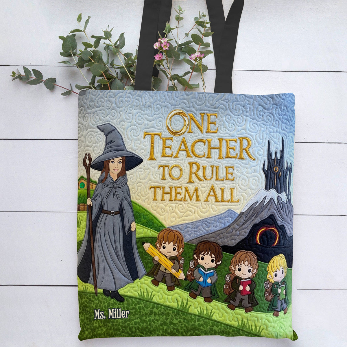 Teacher In Fantasy World Tote Bag, Personalized Gifts For Teacher 01qhtn280725-Homacus