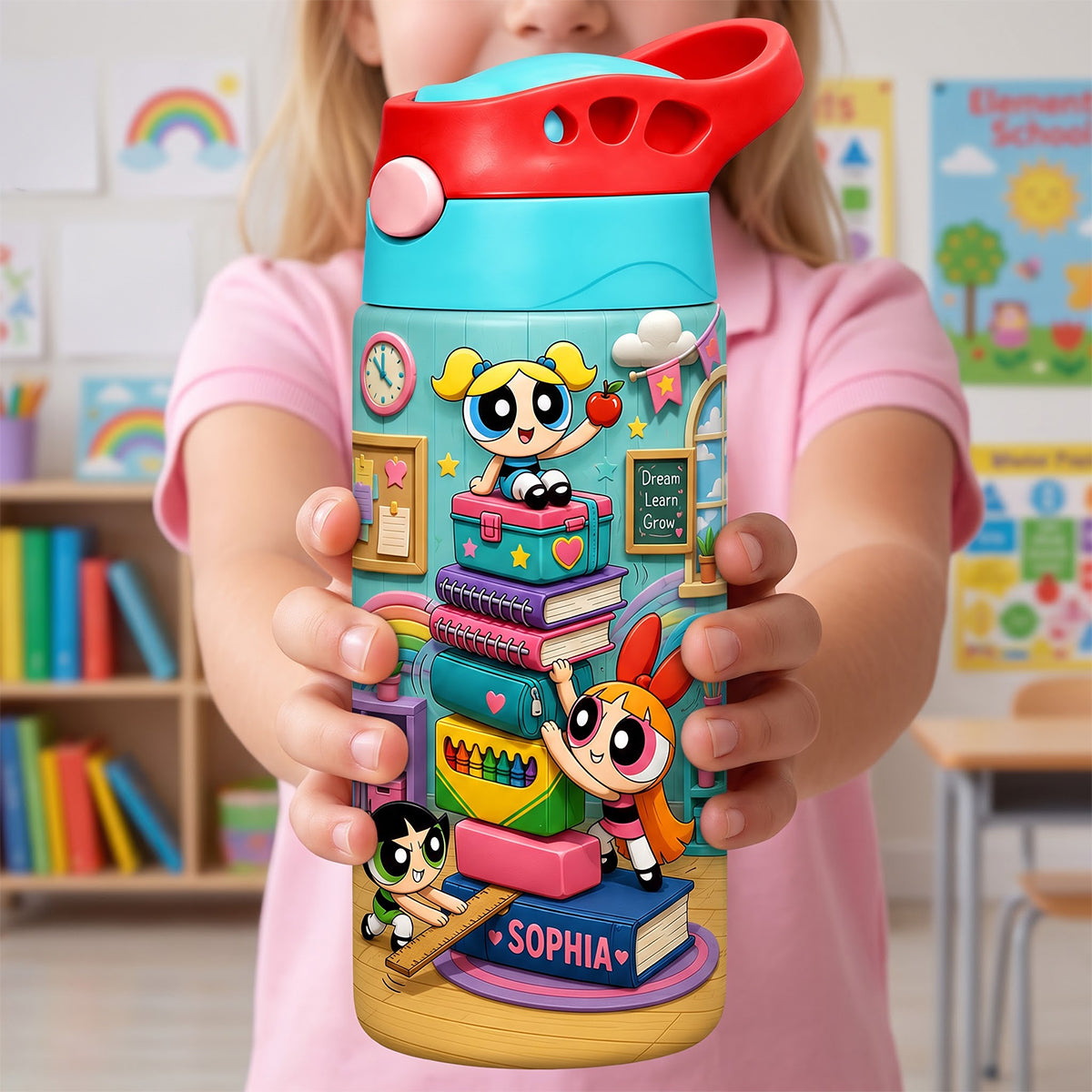 Lovely Adventure Back To School 12oz Colorful Kid Tumbler - Personalized Gifts For Kids 07hadh300726-Homacus