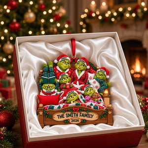 Furry Naughty Family Acrylic Ornament - Personalized Christmas Gifts For Family 01ohtn021026