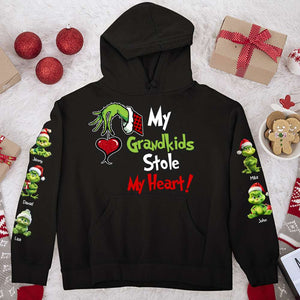 Personalized Christmas Gifts For Grandma Shirt With Green Monster Kids 03HTHN130923-Homacus