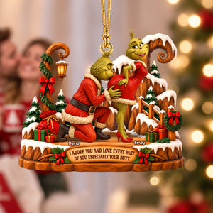 Furry Naughty Couples Acrylic Ornament - Personalized Christmas Gifts For Couples 05ohqn150926-Homacus