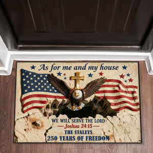 250 Years Of Freedom Doormat - Personalized Gifts For Family 01TGQN140426-Homacus
