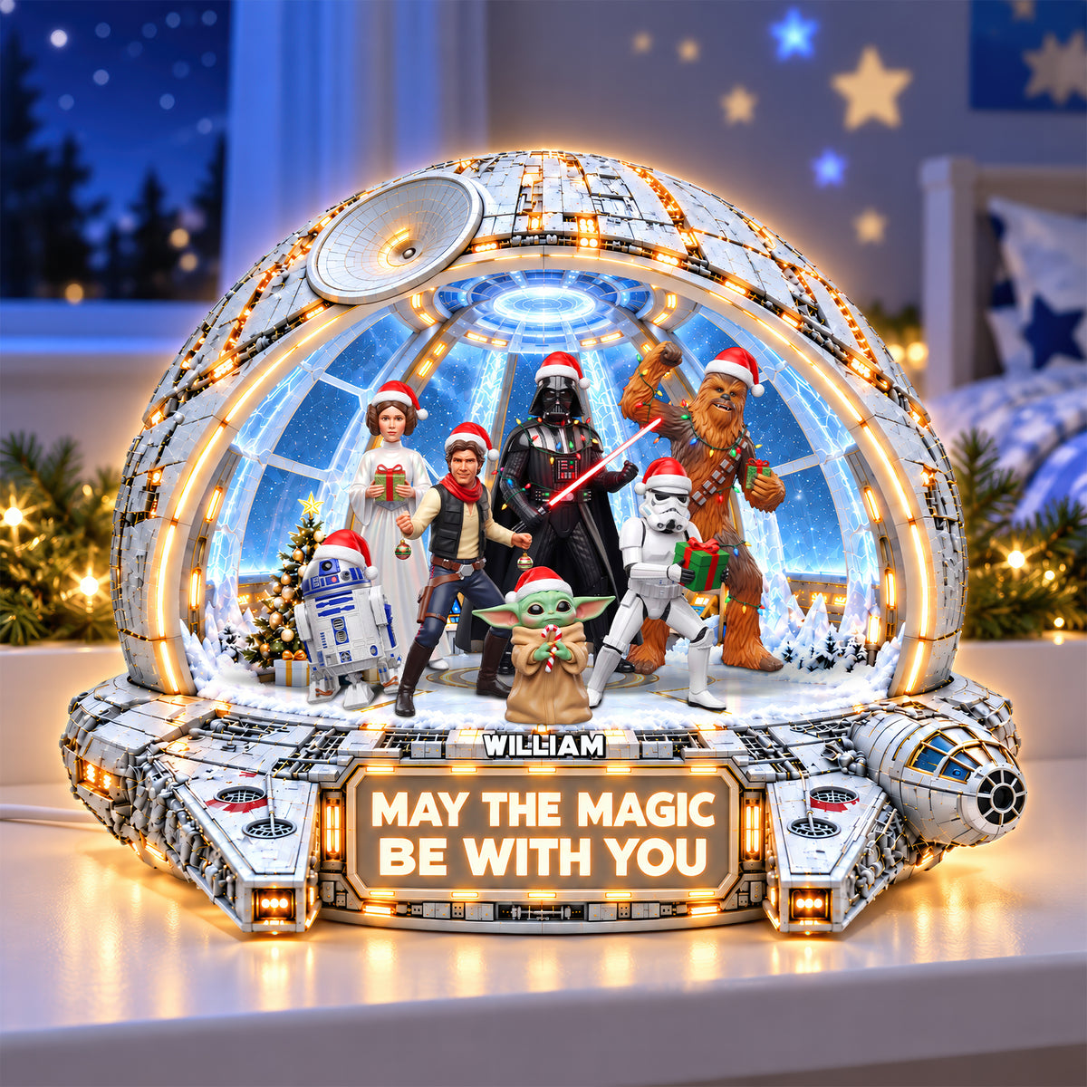May The Magic Be With You Universe War Light Box - Personalized Gifts For Christmas 07TYQN260926-Homacus