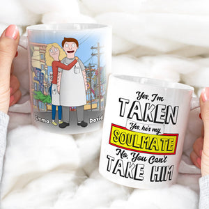 Personalized Gift For Couple White Coffee Mug My Soulmate 03OHLU110125HG-Homacus