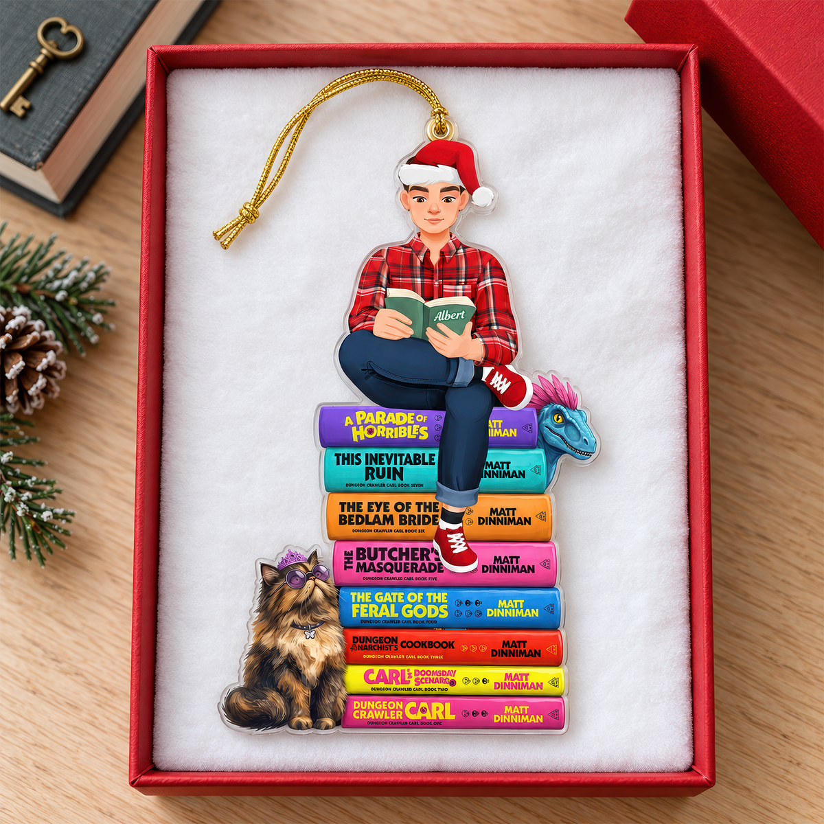Mystical Bookish Adventure Ornament - Personalized Gift For Book Lovers 03HUQN081026PA-Homacus