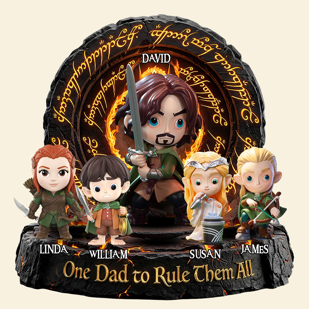 One Dad To Rule Them All Acrylic Plaque - Personalized Gifts For Dad 02hudt280326-Homacus