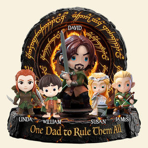 One Dad To Rule Them All Acrylic Plaque - Personalized Gifts For Dad 02hudt280326-Homacus