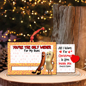 Personalized Gifts For Couple Christmas Wooden Slider Ornament 01ohtn221024-Homacus