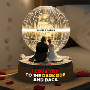 Cosmic Couple Acrylic Light Box - Personalized Gifts For Couple 04hyqn081225-Homacus