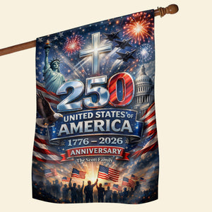 USA 250th Anniversary House Flag - Personalized Gifts For Patriots 03hudt260226-Homacus