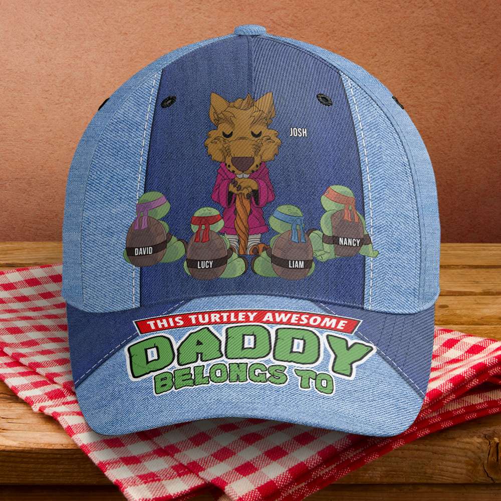 Turtle Dad Classic Cap - Personalized Gifts For Father 04KAPU230524-Homacus