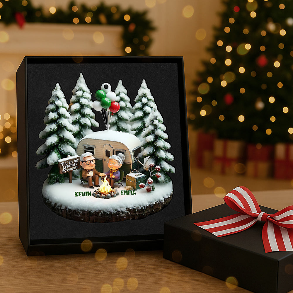 Camping Couple Christmas Ornament Personalized Gifts For Couple 06TGTA201125-Homacus