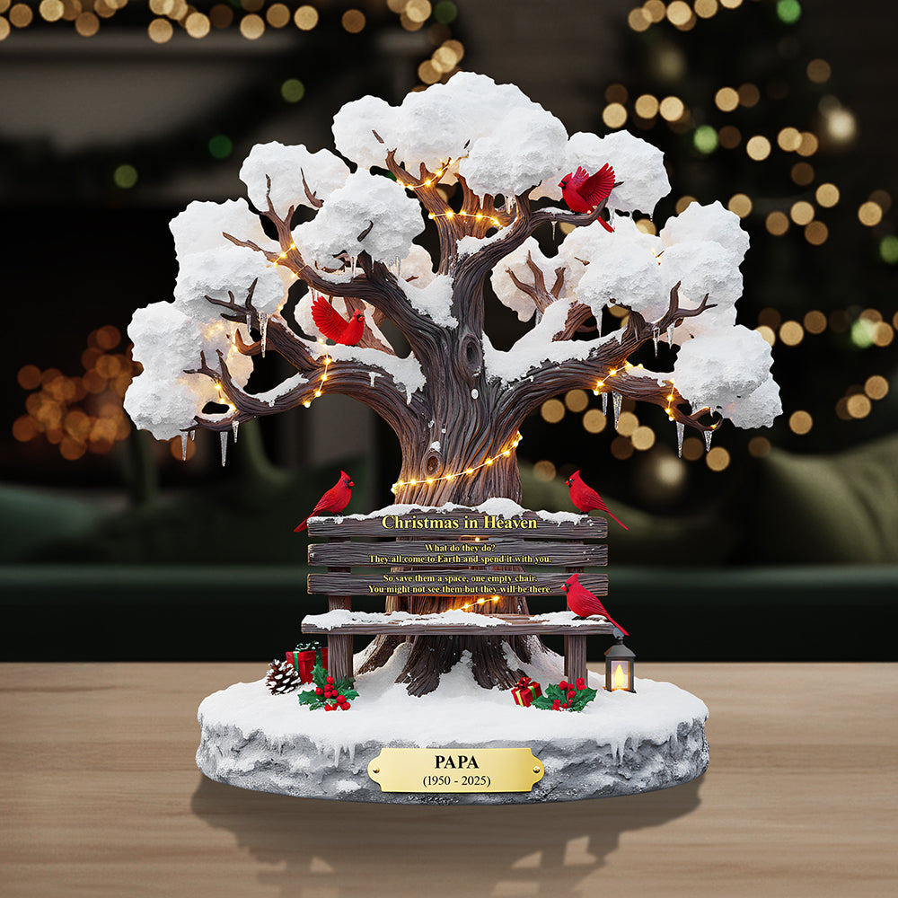 Personalized Christmas Memorial Heaven Gifts For Family Cardinal Acrylic Plaque 04tota230925-Homacus