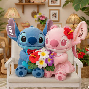 Island Tropical Couple Pillow - Personalized Gifts For Couples 05PGLU241125-Homacus