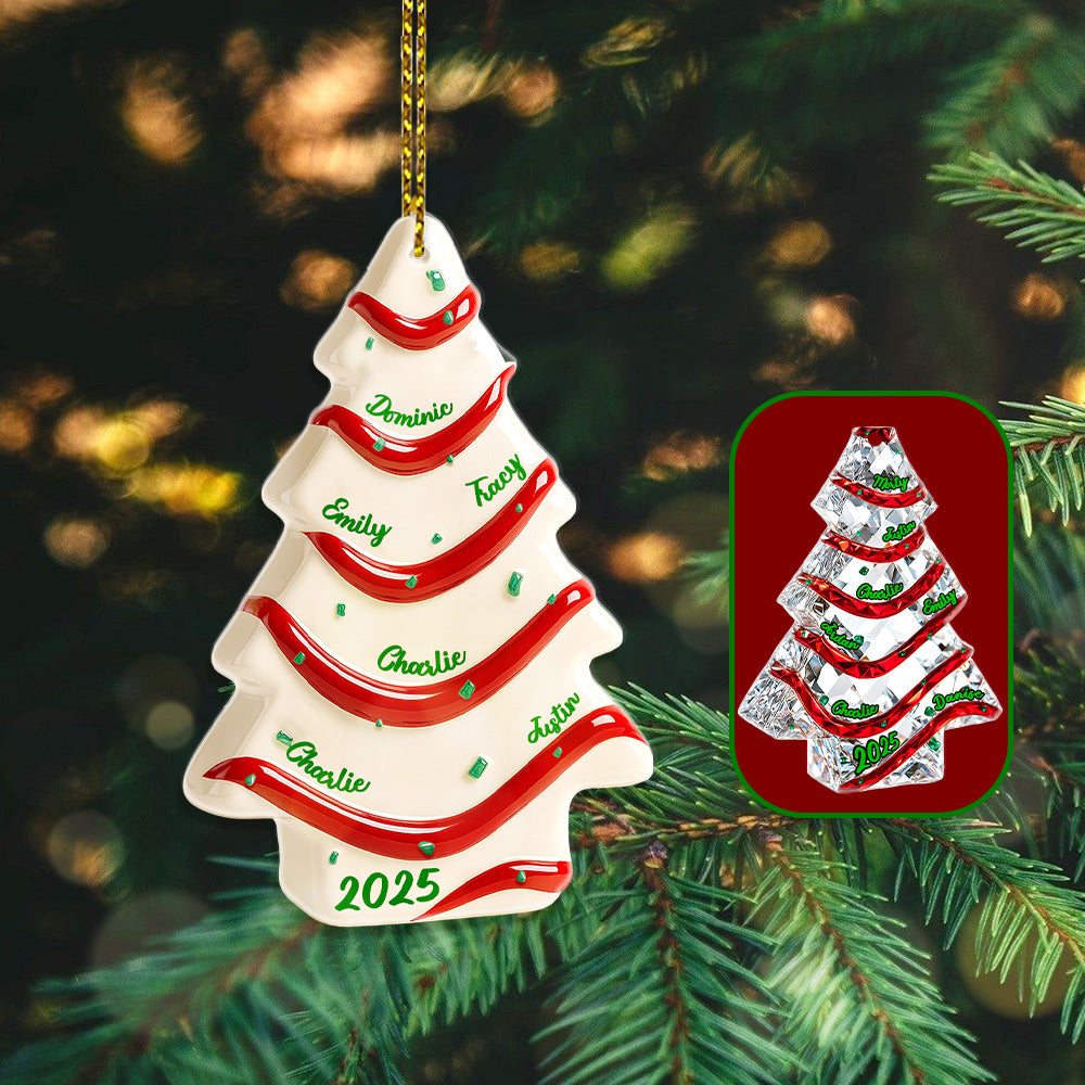 Family Ornament - Personalized Gifts For Family Christmas Ornament 03NAMG140825-Homacus