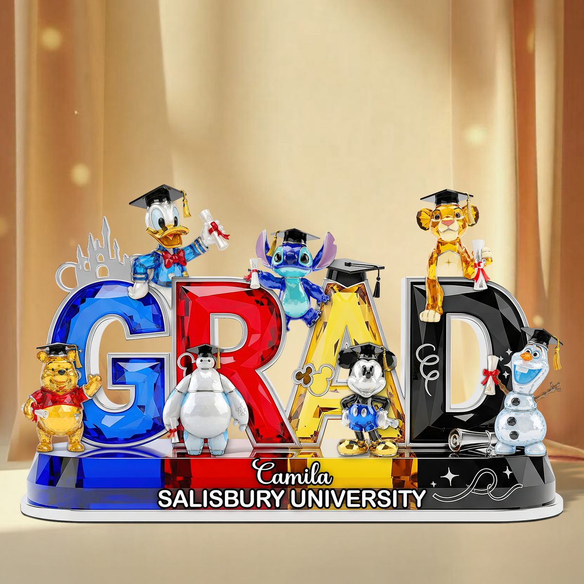 Cartoon Graduation Plaque - Personalized Gifts For Graduates 02ohpu260525-Homacus