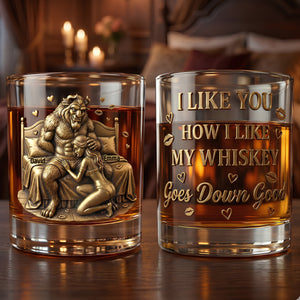 Bold Couple Round Glass - Personalized Gifts For Couple 02QHLU080126-Homacus