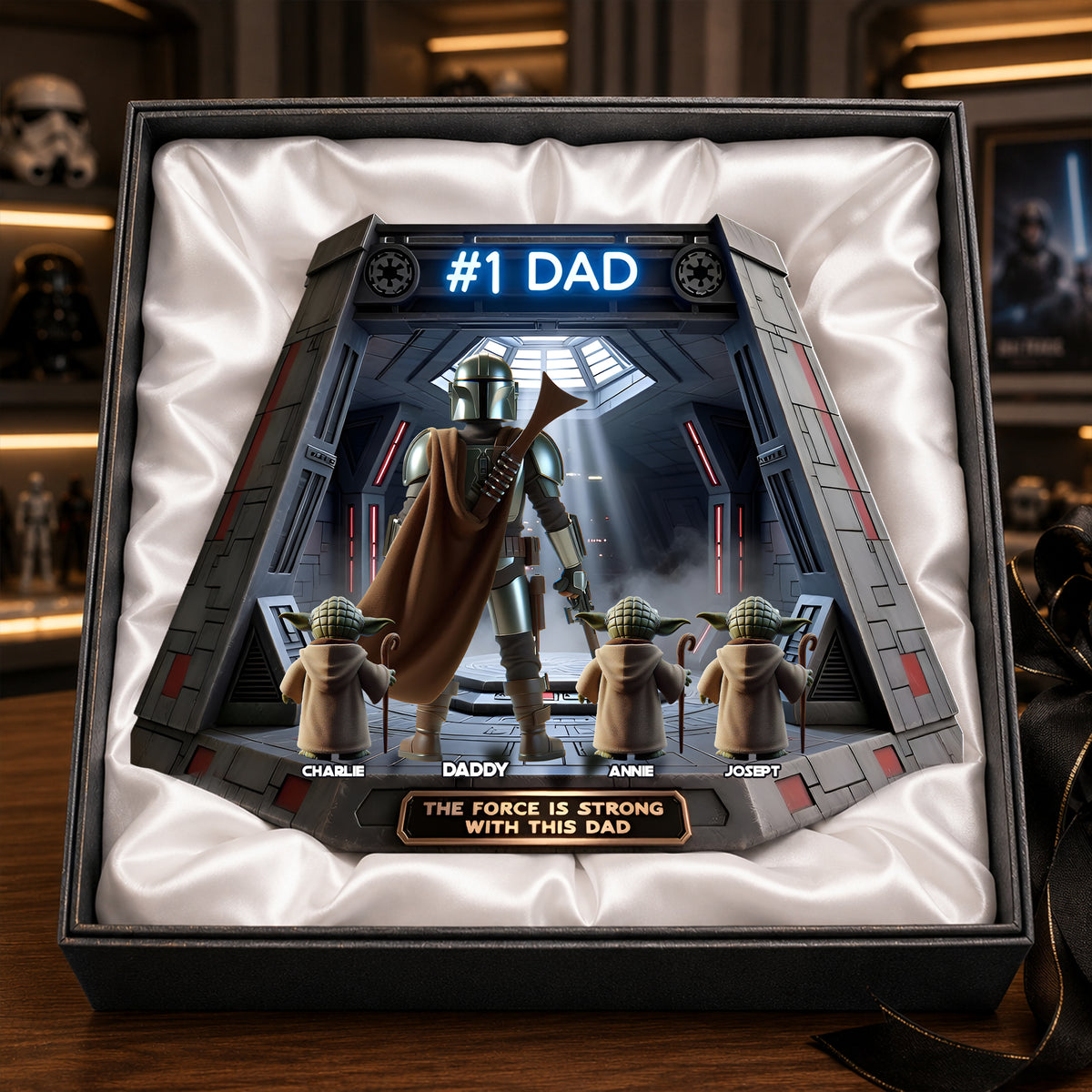 Warrior Dad and Kids Acrylic Plaque - Personalized Gifts For Dad 02ohlu070526-Homacus