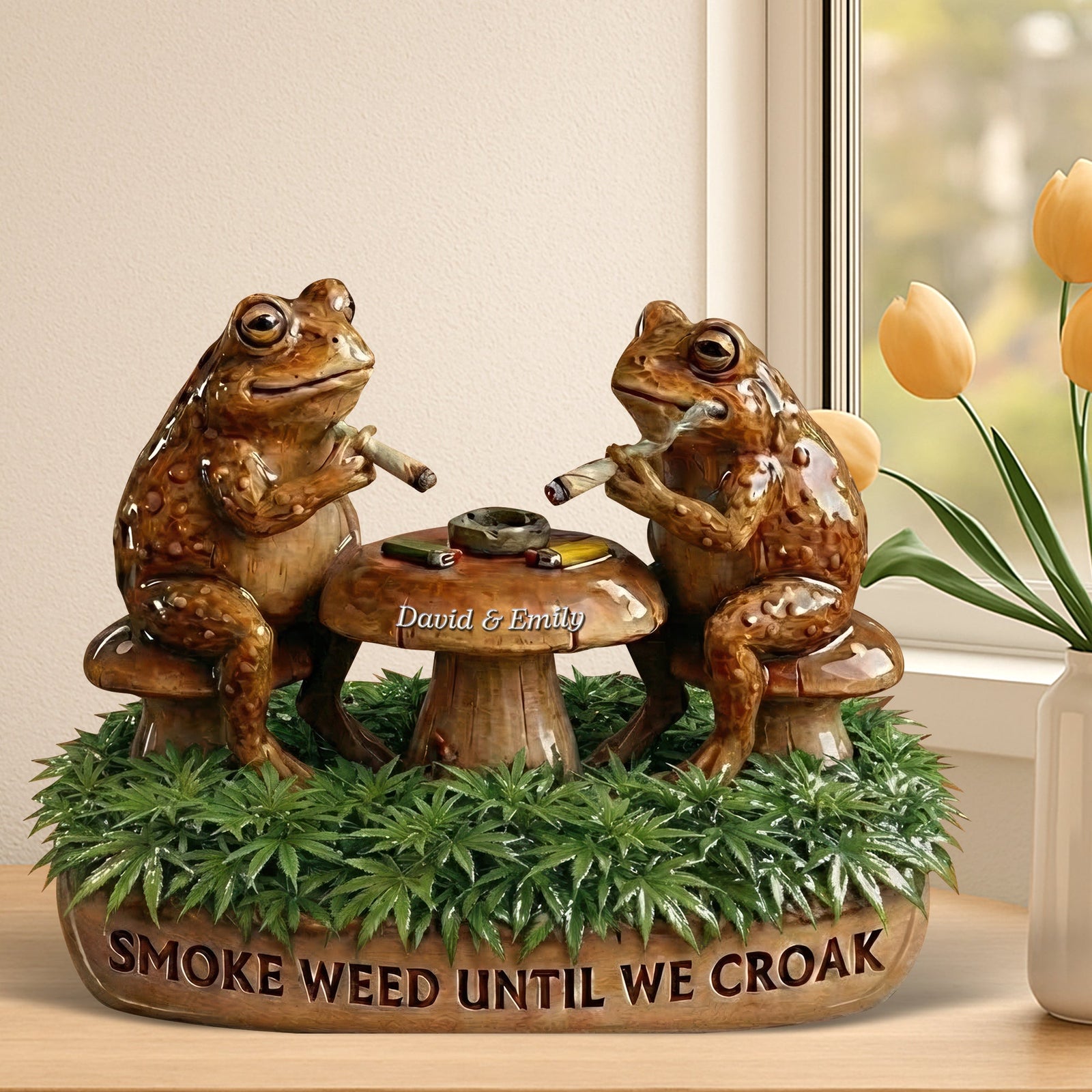 Stoner Soulmates Acrylic Plaque - Personalized Gifts For Smoking Lovers Plaque 02TOQN270126-Homacus