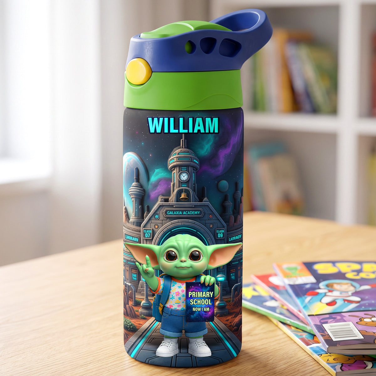 Galactic Academy 12oz Colorful Kid Tumbler Personalized Gifts For Kids 07TOQN280726-Homacus
