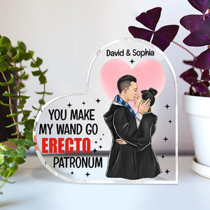 Personalized Gifts For Couple Heart Plaque Kissing Couple-Homacus