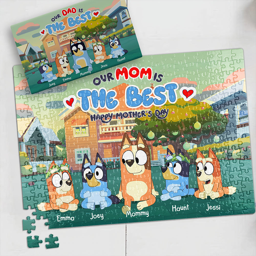 Personalized Gifts For Mom Jigsaw Puzzle, Our Mom Is The Best 02OHLU180325-Homacus