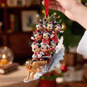 Jolly Snow Ride With Family Ornament - Personalized Christmas Gifts For Family 03qhtn110926