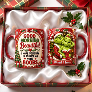 Couple Christmas Coffee Accent Mug - Personalized Gifts For Couple 02NATN070926