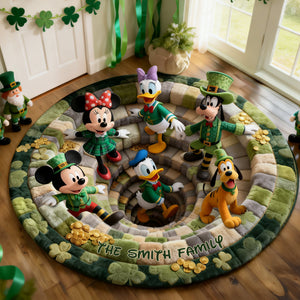Patrick's Day Quilted Round Mat - Personalized Gifts For Family 01nalu100226-Homacus