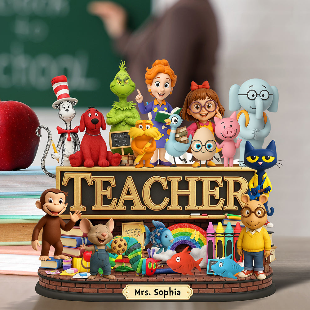 Children's Book Acrylic Plaque - Personalized Gifts For Teacher 02naqn050625-Homacus