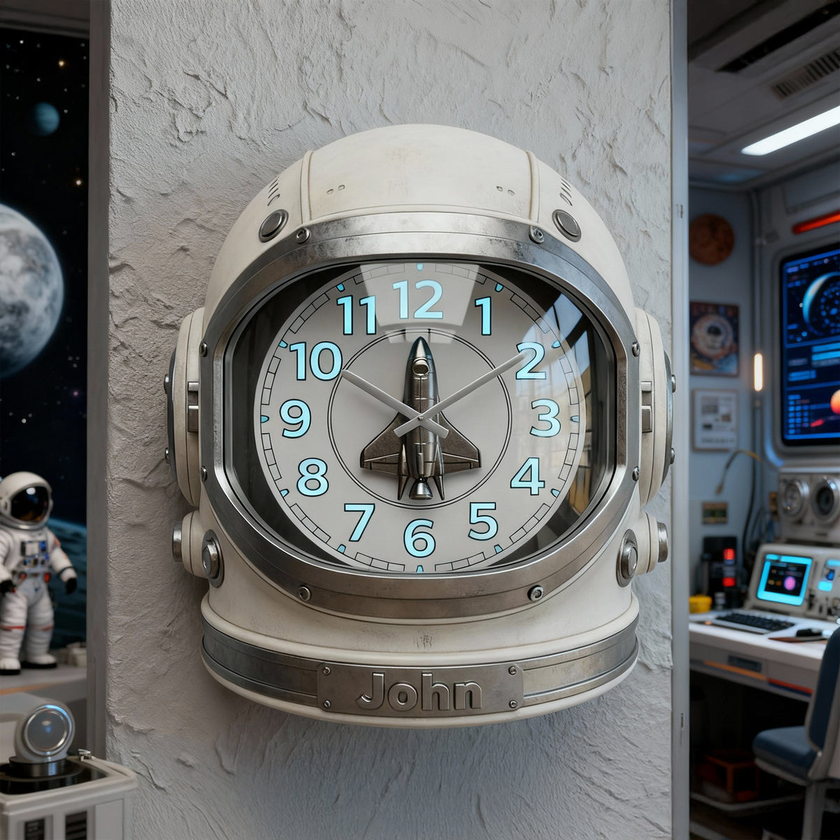 Astronaut Acrylic Hanging Wall Clock - Personalized Gifts 07hylu221225-Homacus
