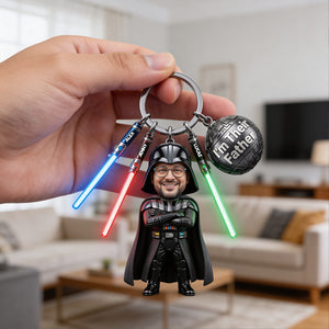 Custom Photo Acrylic Tag Keychain - Personalized Gifts For Cosmic Father's Day 01natn300326-Homacus